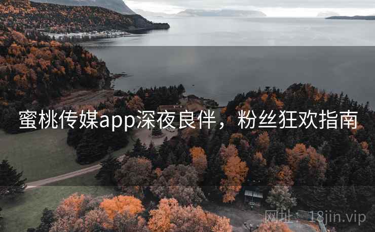 蜜桃传媒app深夜良伴，粉丝狂欢指南
