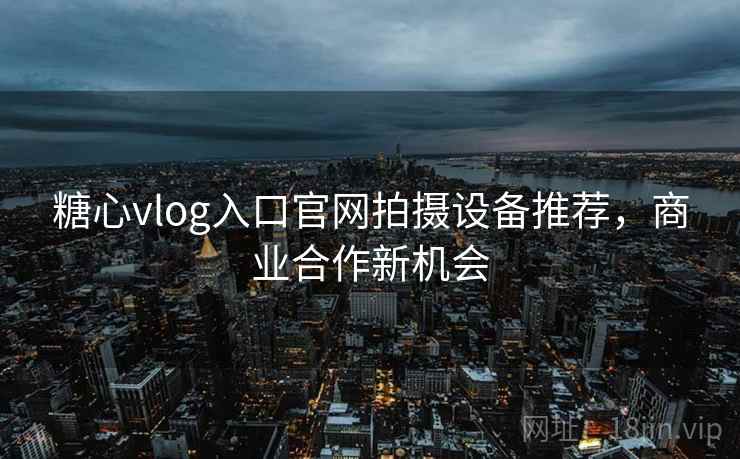 糖心vlog入口官网拍摄设备推荐，商业合作新机会