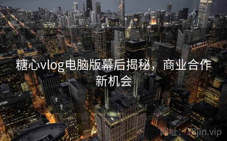 糖心vlog电脑版幕后揭秘，商业合作新机会